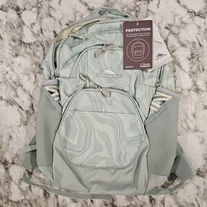 High‎ Sierra Swoop SG Laptop Backpack with Laptop Pocket Teal Marble Print NEW